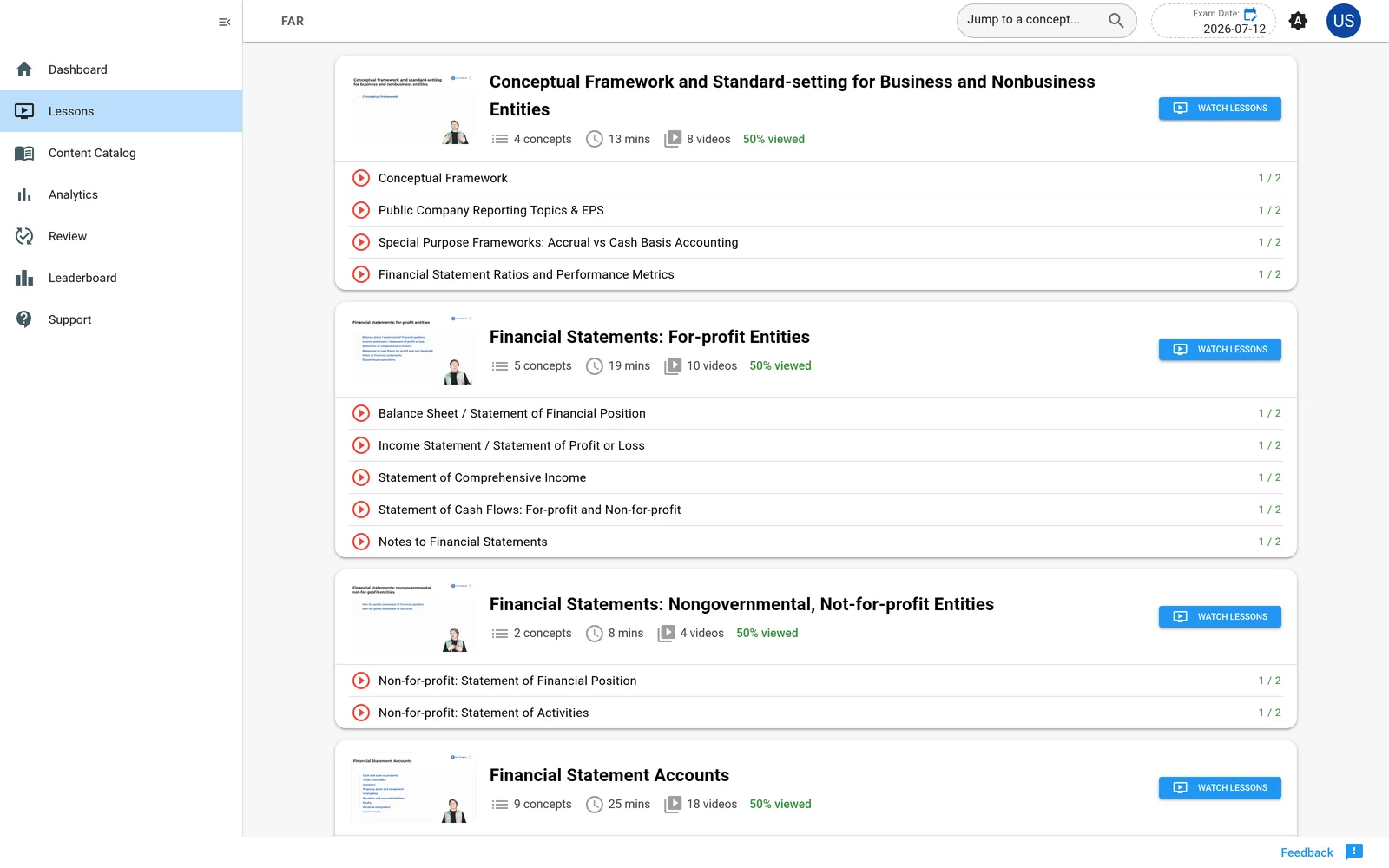 Bite-sized CPA Video Lessons